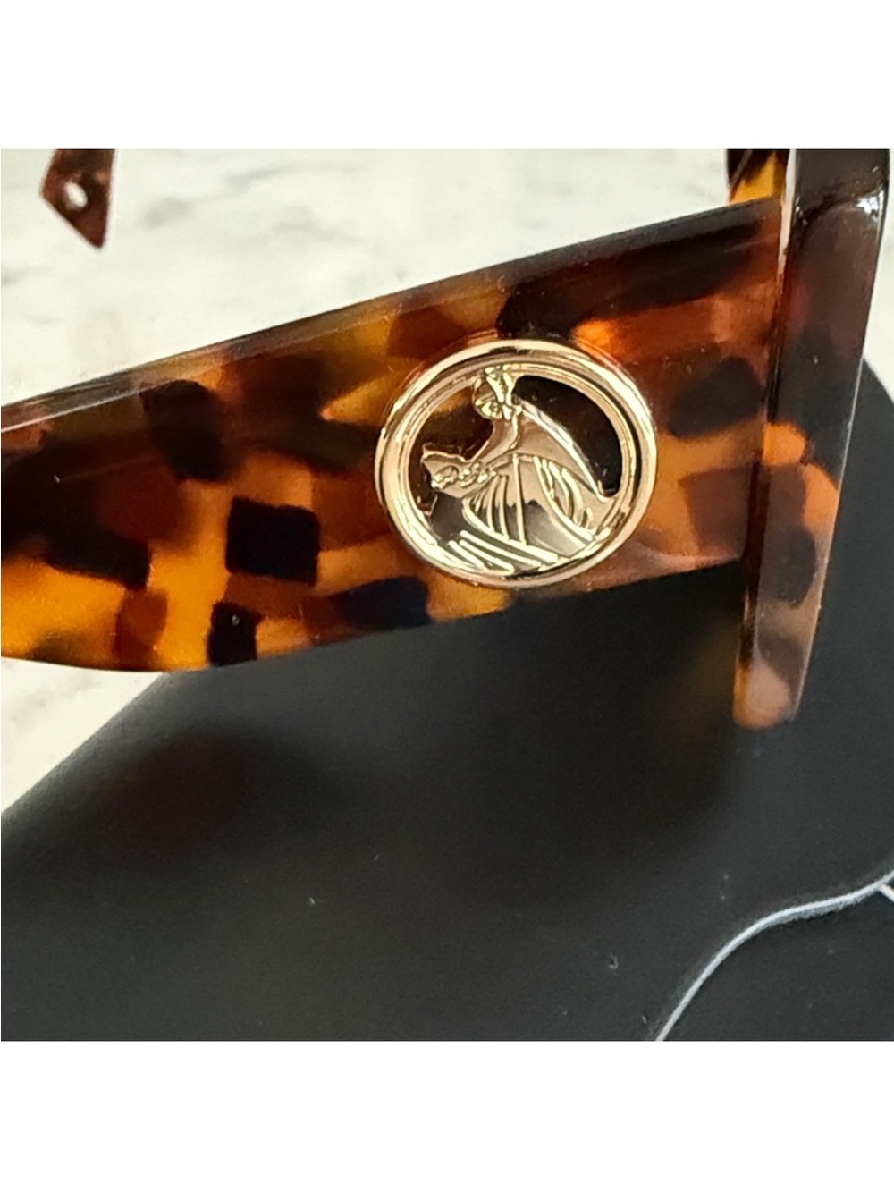 Lanvin Tortoiseshell Cat Eye Sunglasses - Brown - Picture 4 of 10